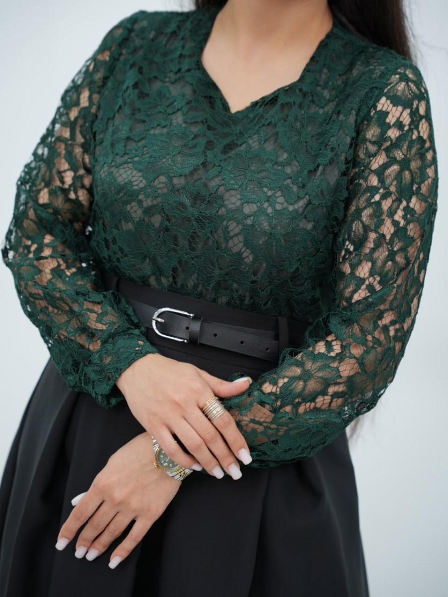 بلوز مجلسی گیپور گلسار کد6663