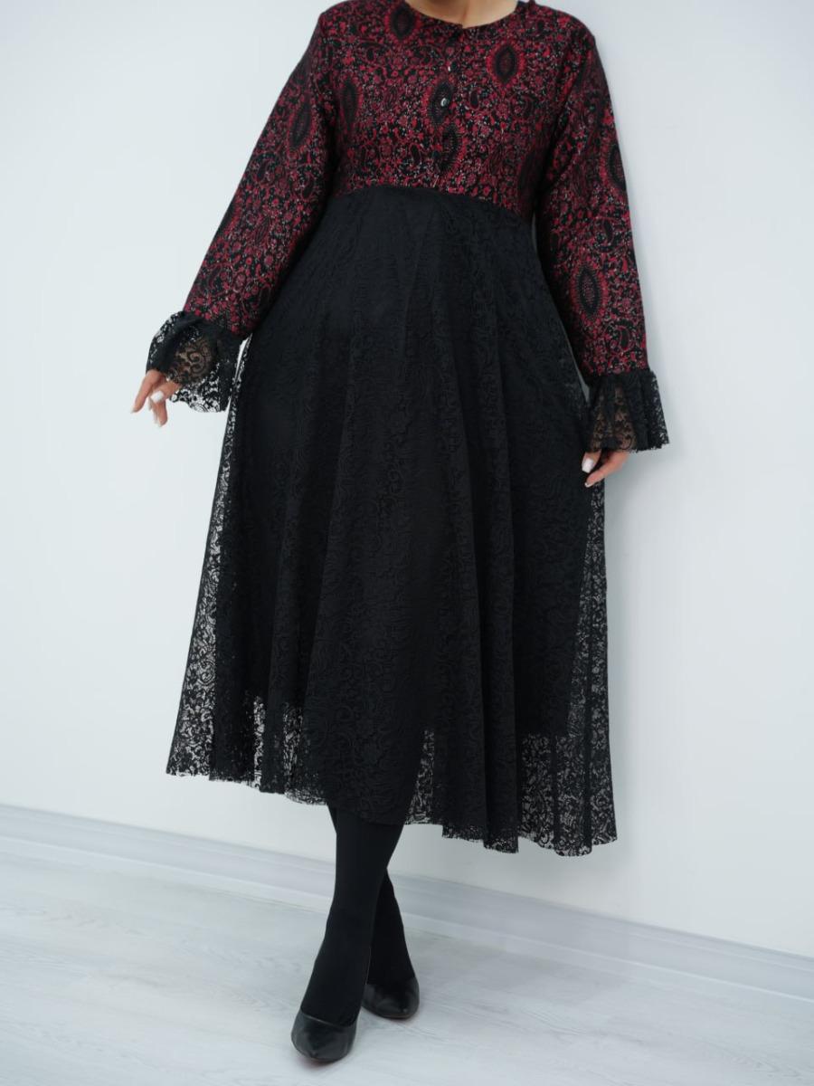 پیراهن ترکیبی پایین گیپور سوزان کد6664