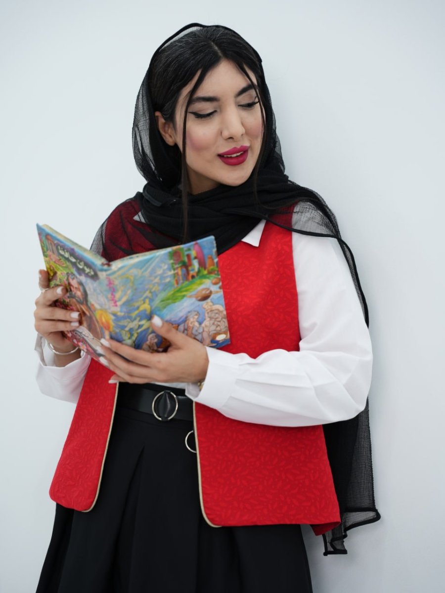 ست شومیز و جلیقه نواردوزی فرحزاد کد6667