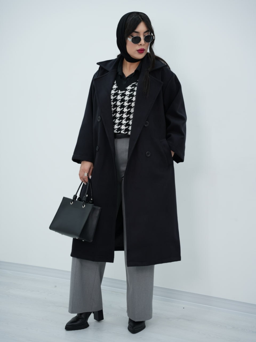 پالتو فوتر بلند آستردار بلوط  کد6673