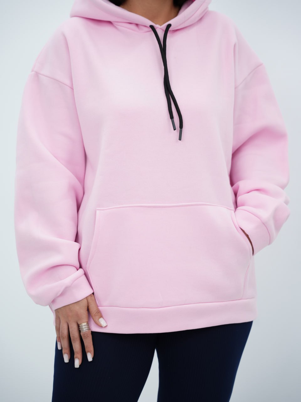 هودی ساده کلاهدار یاسمین کد6675