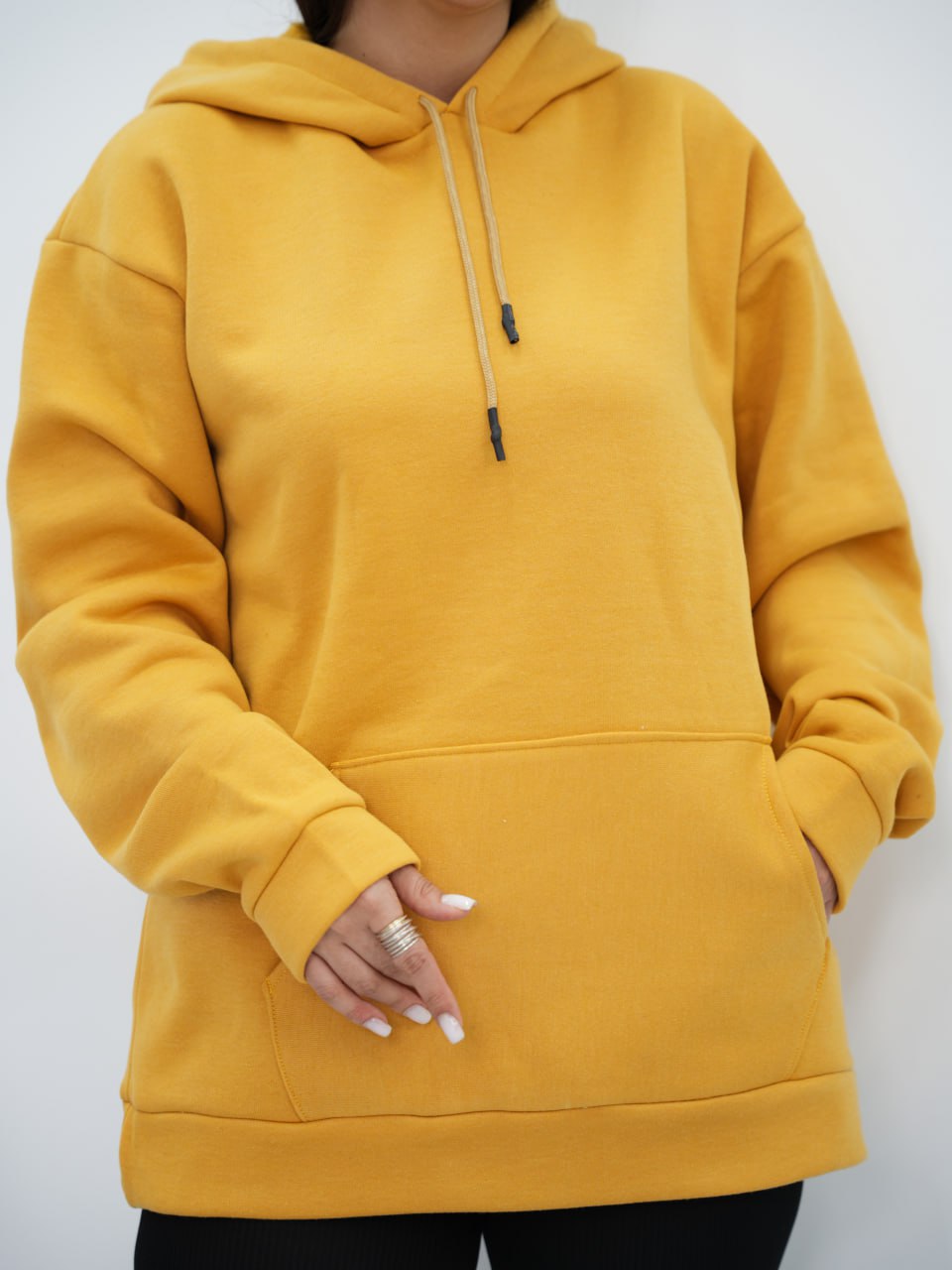 هودی ساده کلاهدار یاسمین کد6675