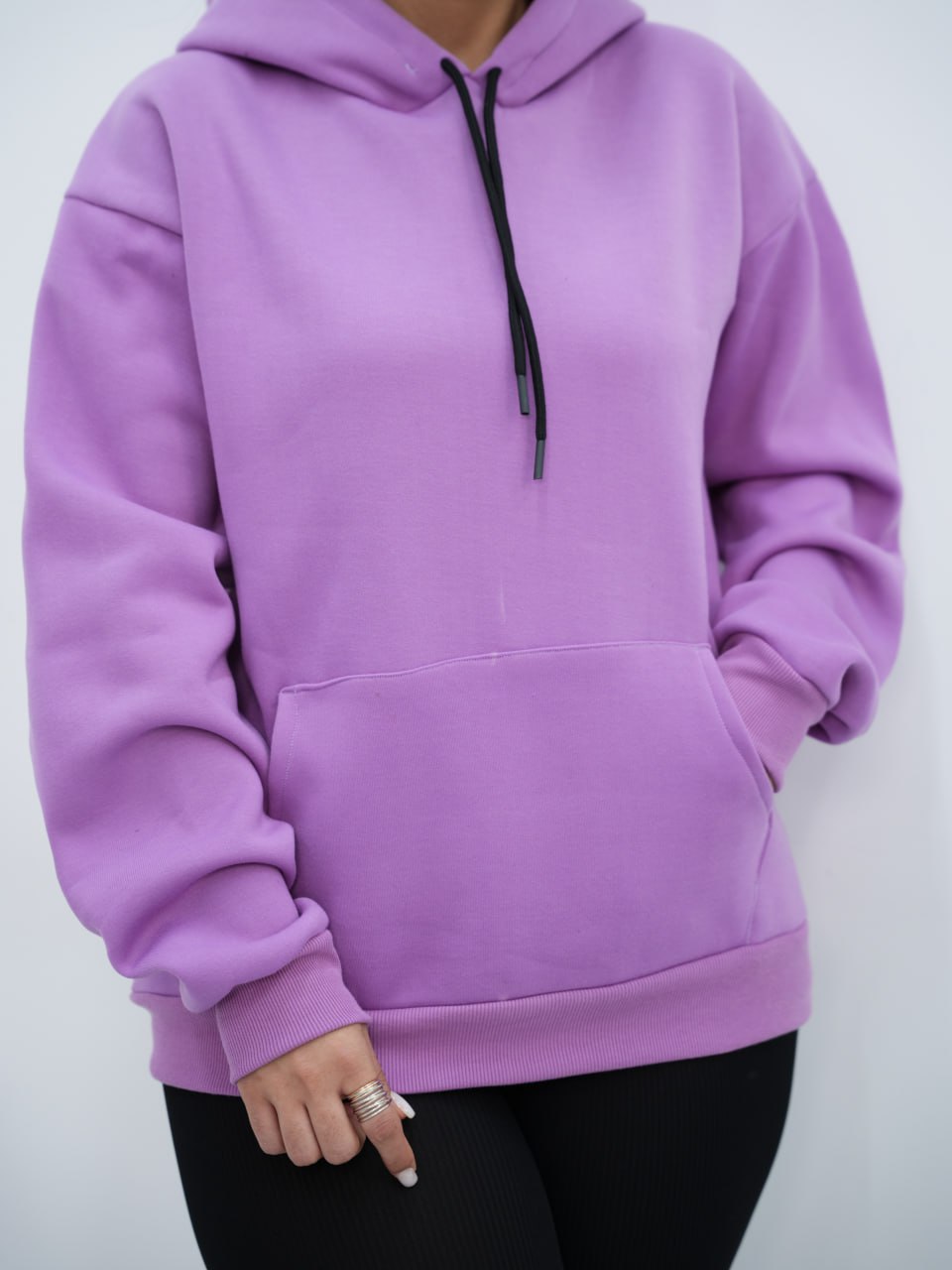 هودی ساده کلاهدار یاسمین کد6675