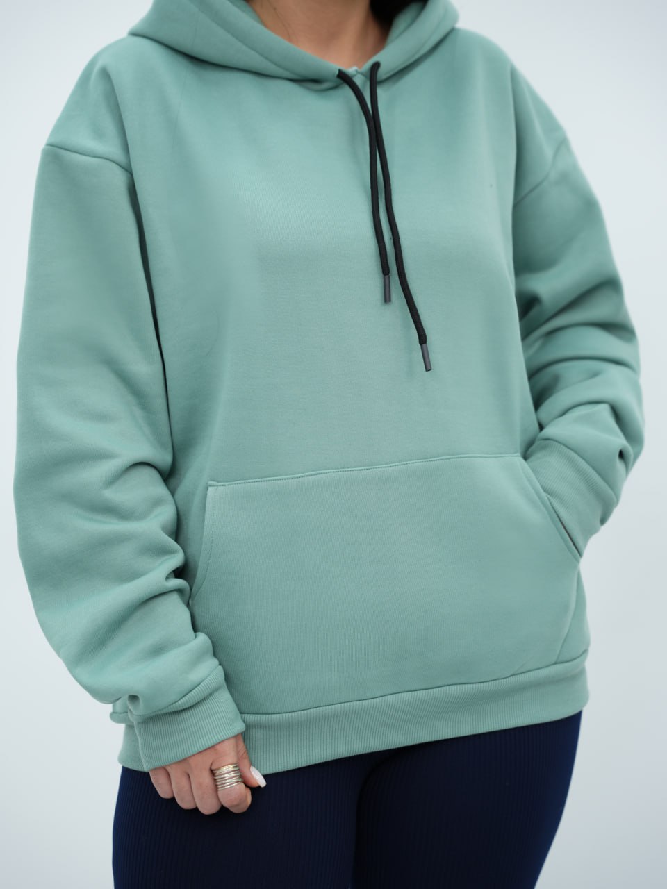 هودی ساده کلاهدار یاسمین کد6675