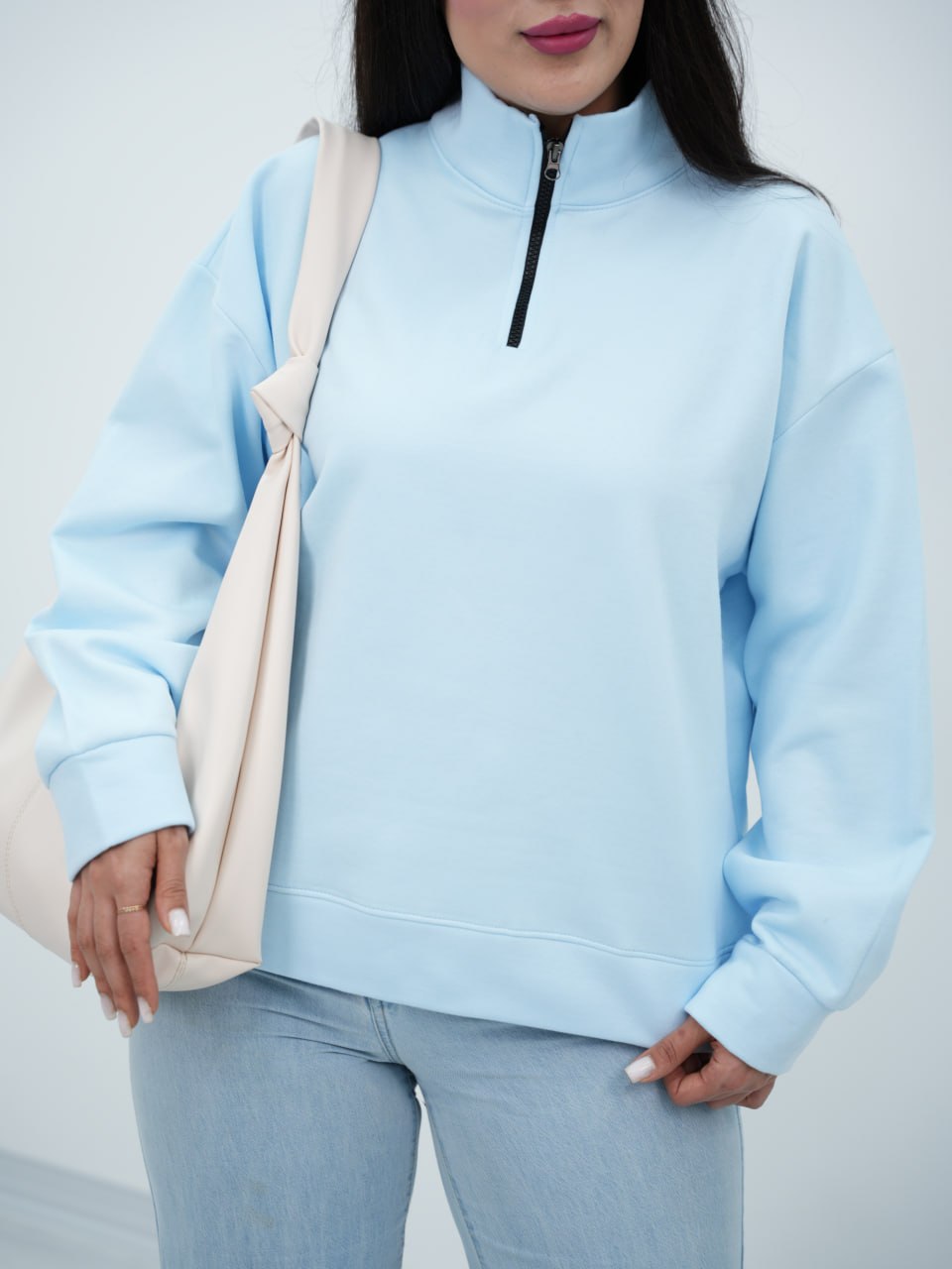 دورس ساده نیم زیپ ساریسا6686