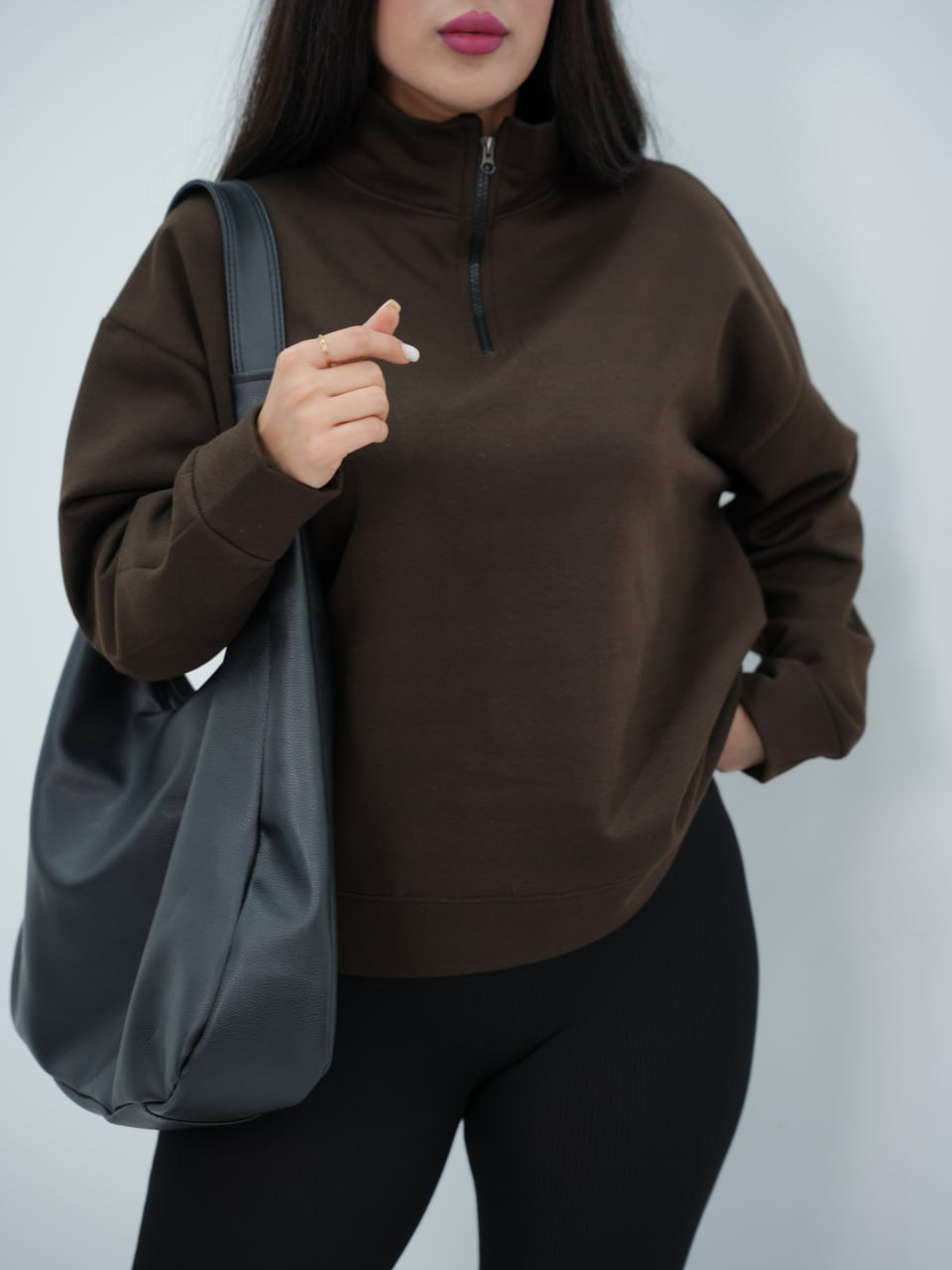 دورس ساده نیم زیپ ساریسا6686