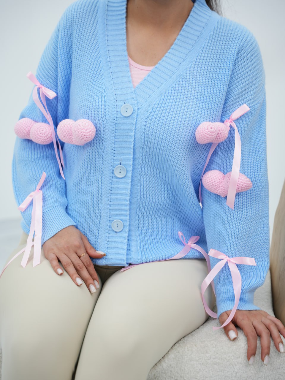 ژاکت بافت قلب سویل کد6687