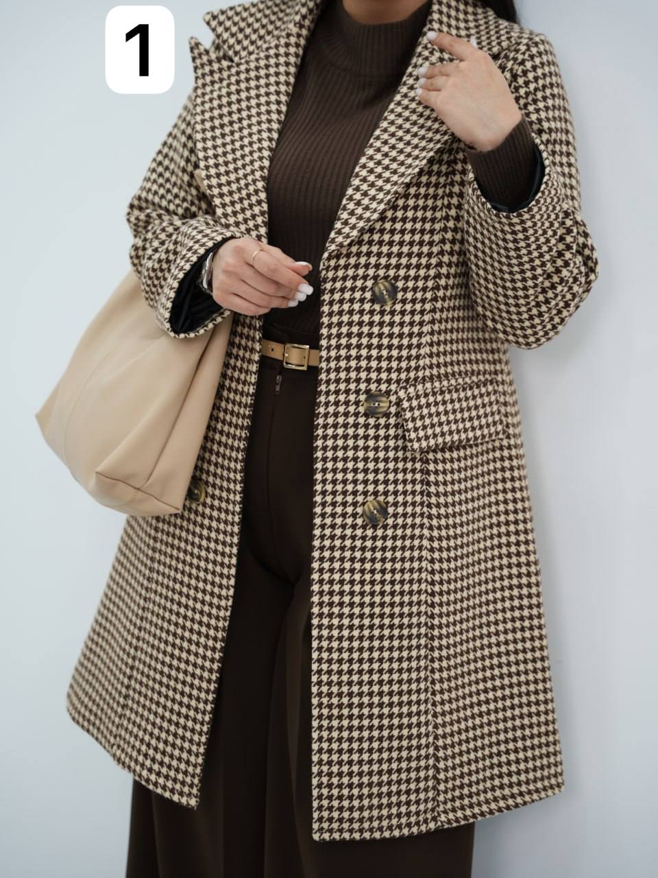 پالتو پیچازی یقه انگلیسی بلند مدلین کد6696