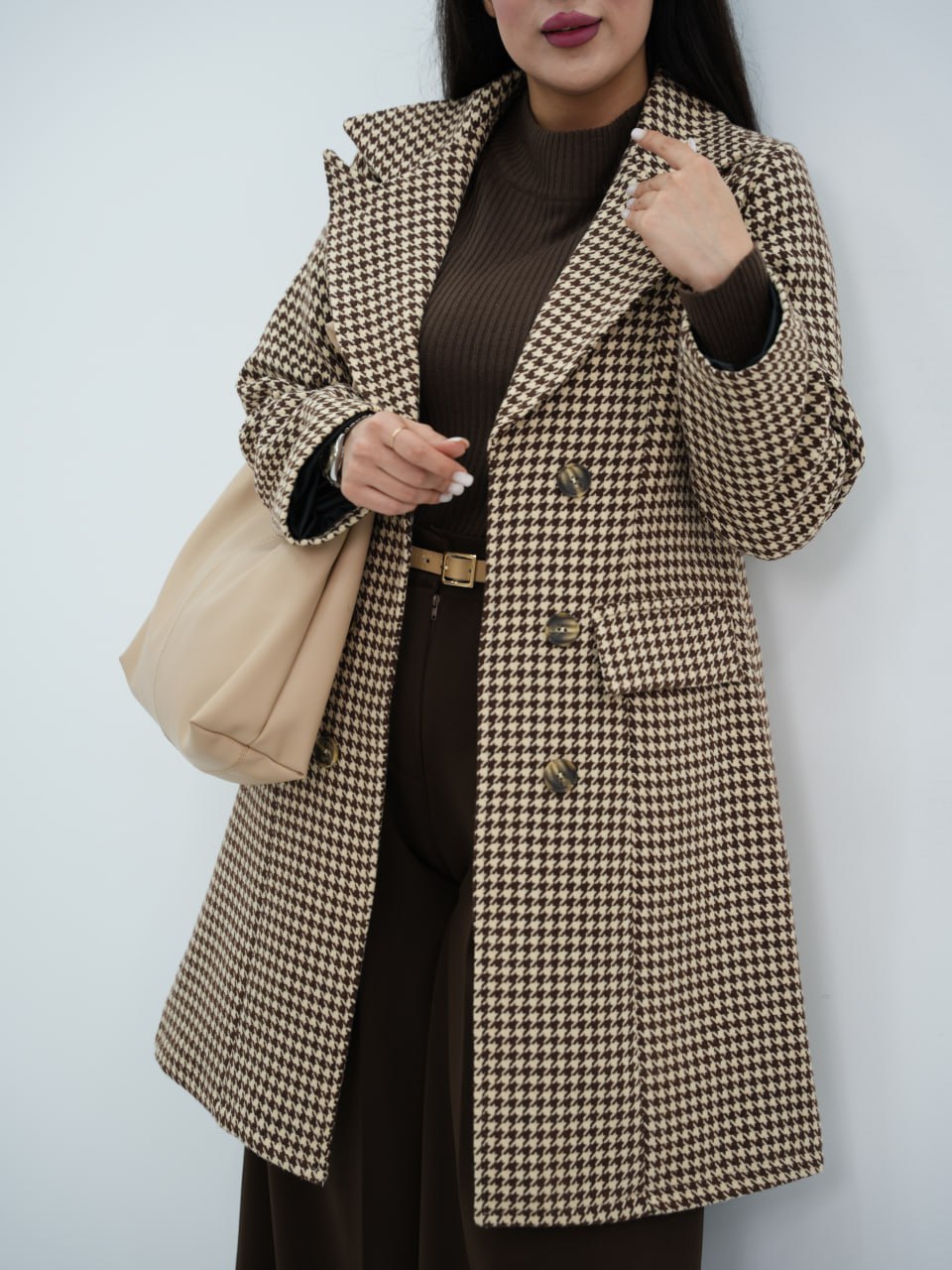 پالتو پیچازی یقه انگلیسی بلند مدلین کد6696