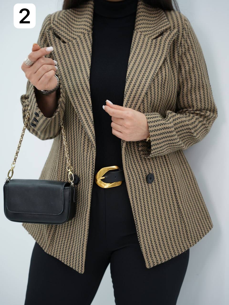 کت گندمی بغل چاک صادن کد6697