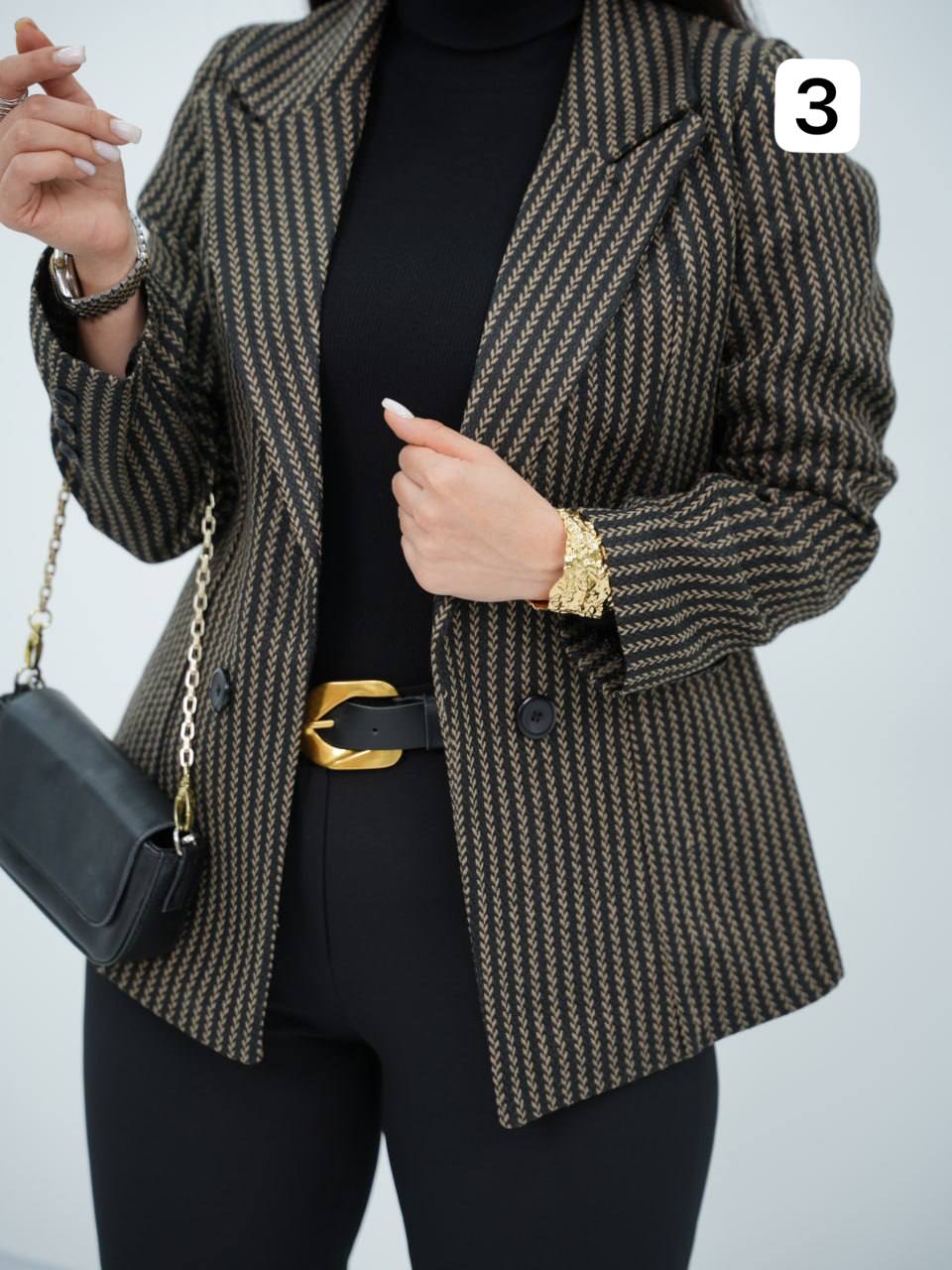 کت گندمی بغل چاک صادن کد6697