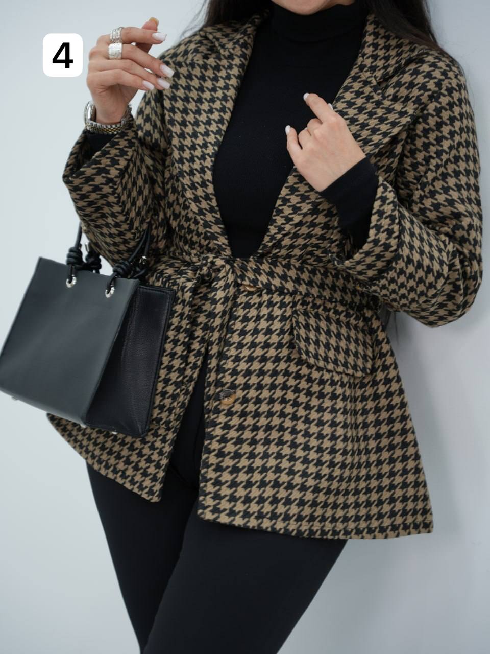 کتی یقه انگلیسی کمردار پیچازی پوران کد6699