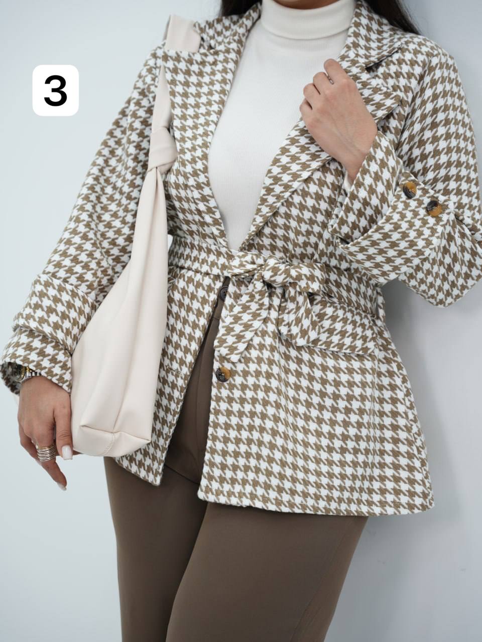 کتی یقه انگلیسی کمردار پیچازی پوران کد6699