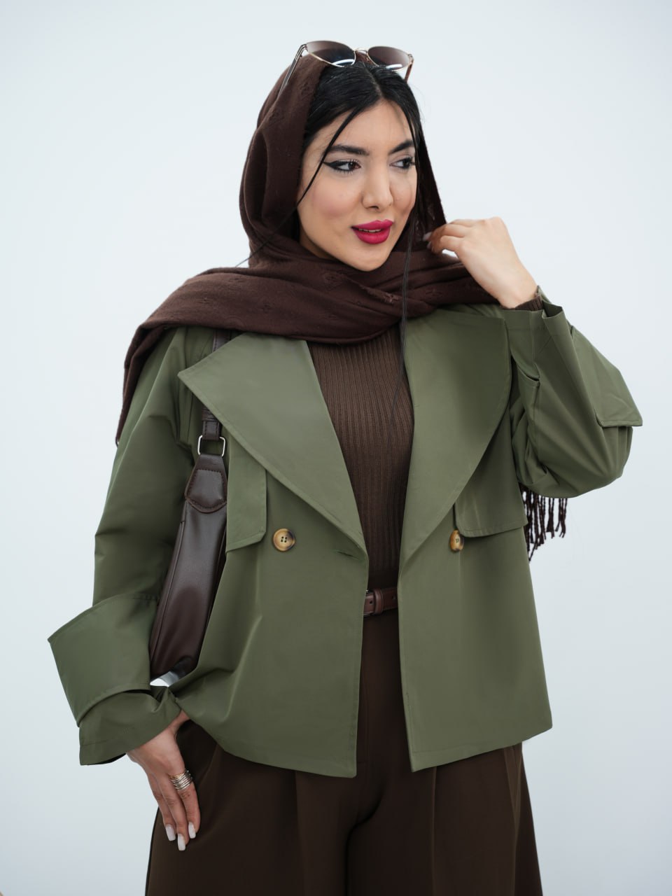 بارونی آستین پاگون پهن فارن کد6705