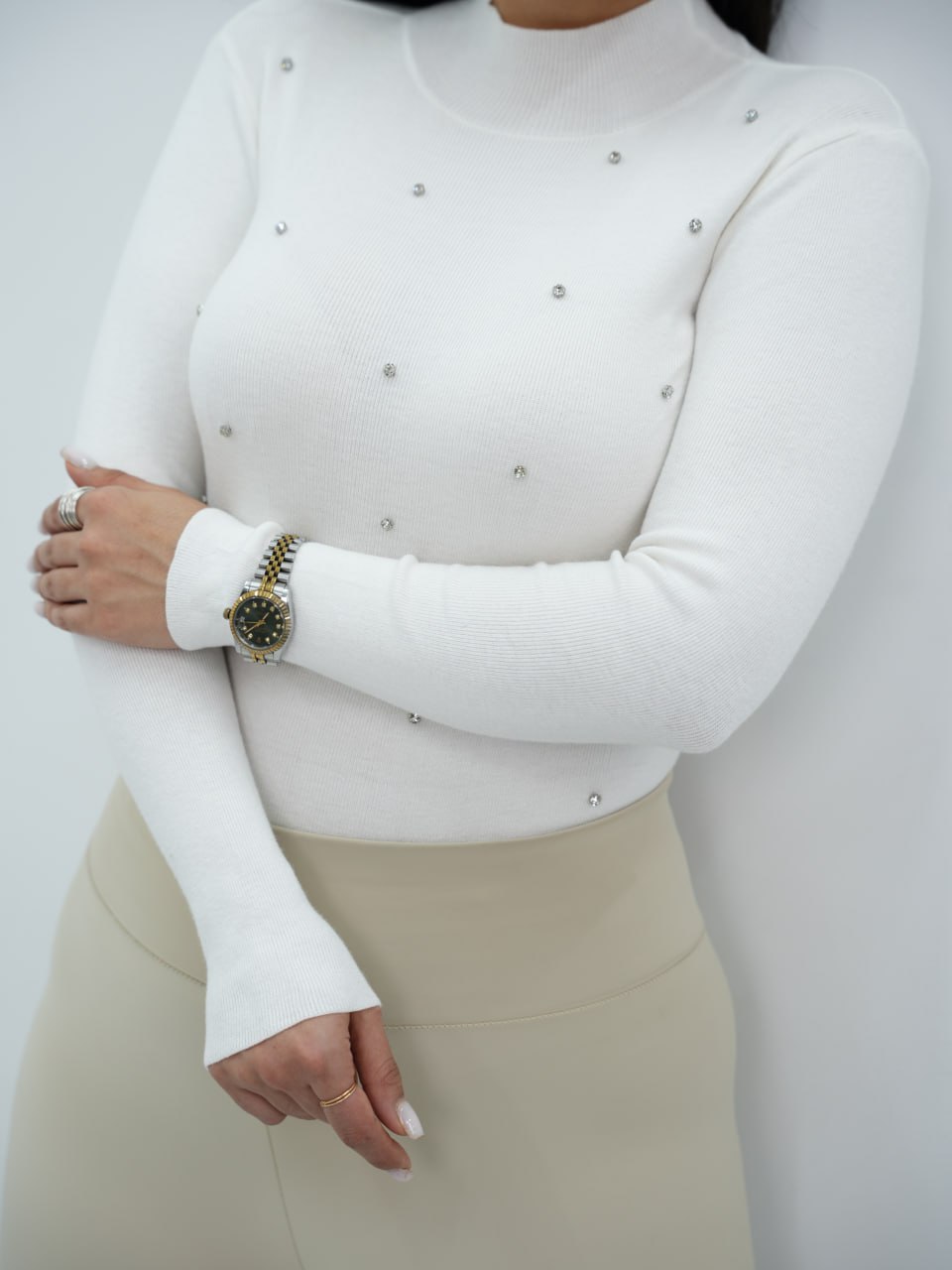 بافت گپ نگین دار زمرد کد 6706