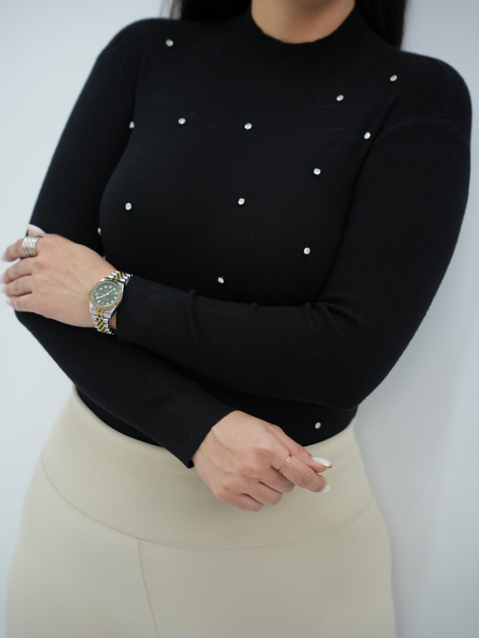 بافت گپ نگین دار زمرد کد 6706