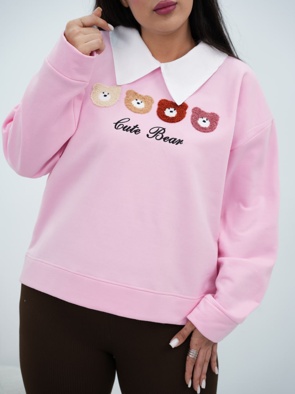 دورس یقه سفید جلو تدی پانی کد6707