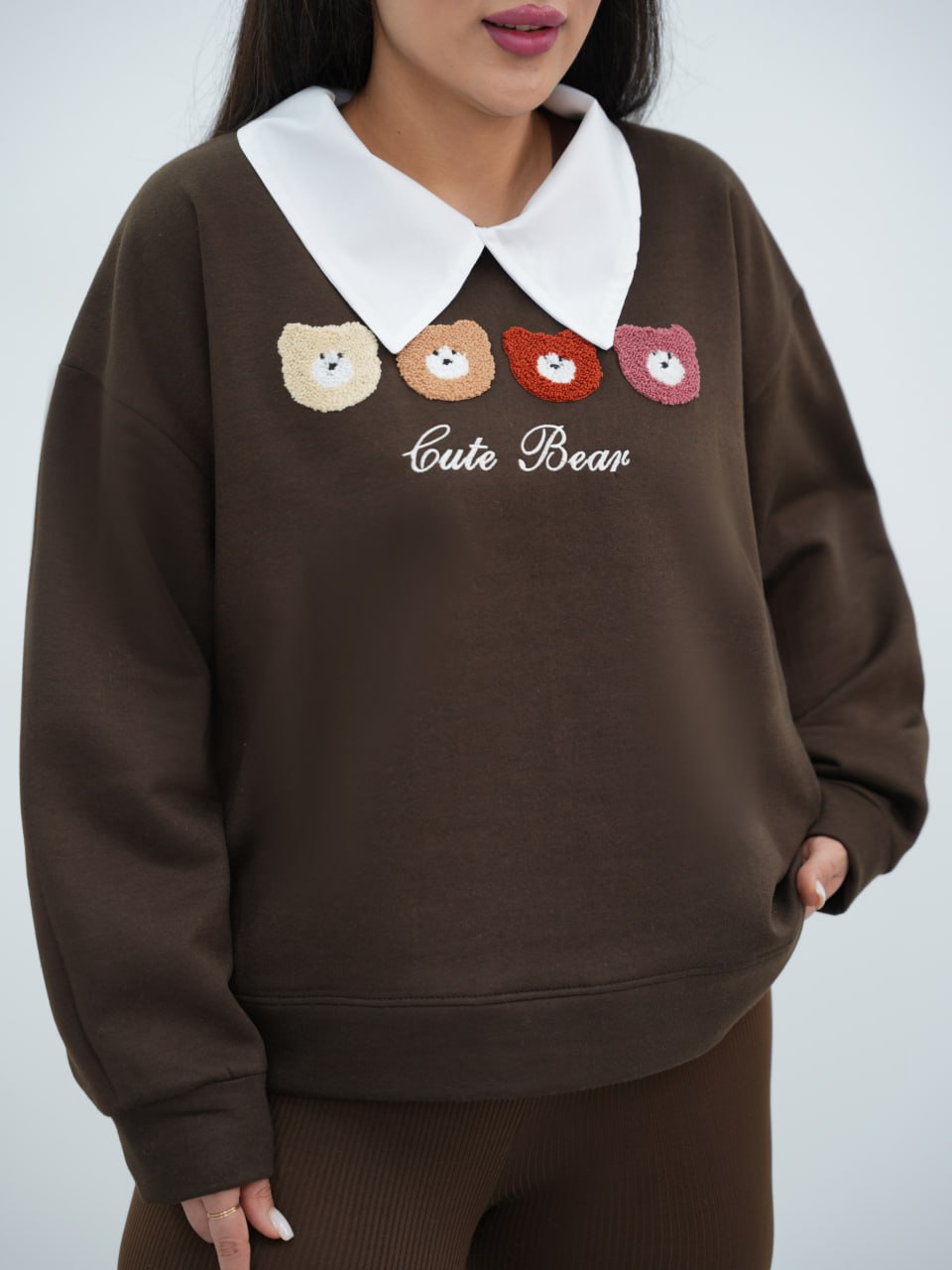 دورس یقه سفید جلو تدی پانی کد6707