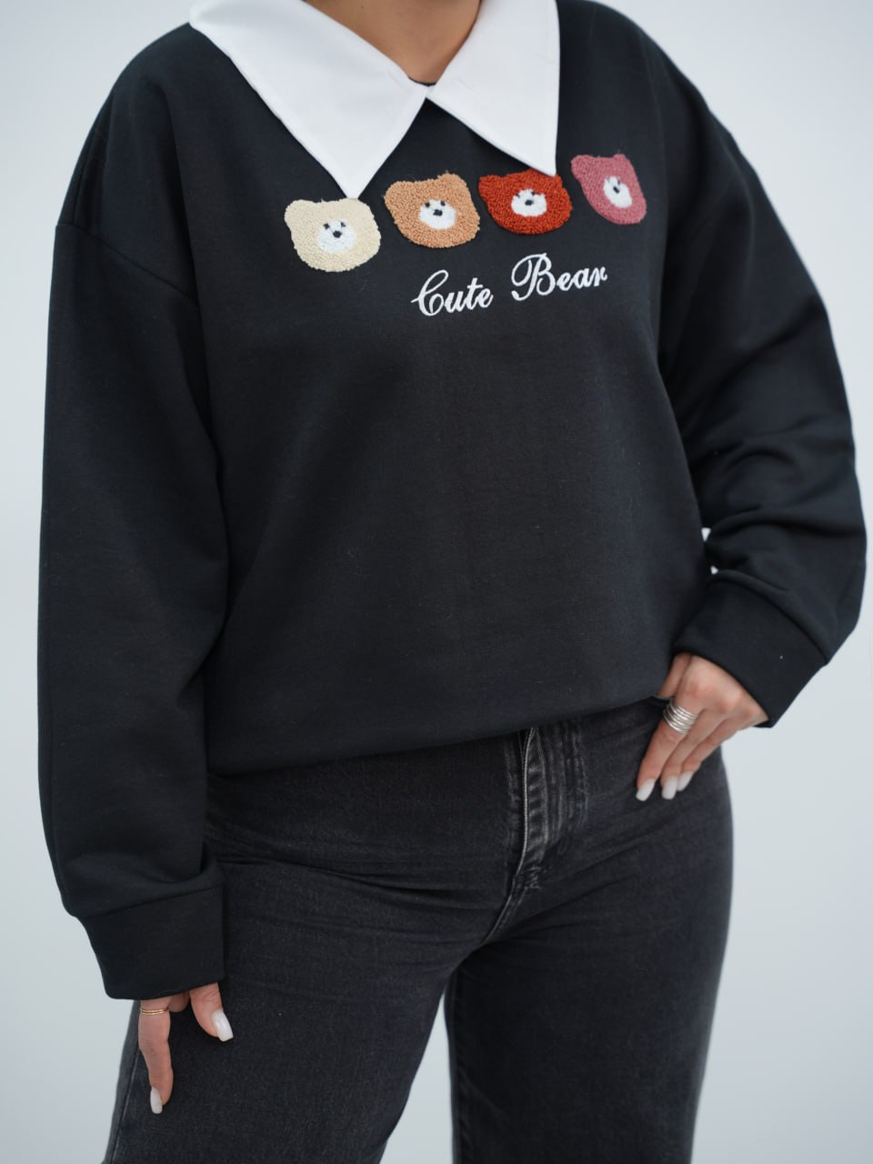 دورس یقه سفید جلو تدی پانی کد6707