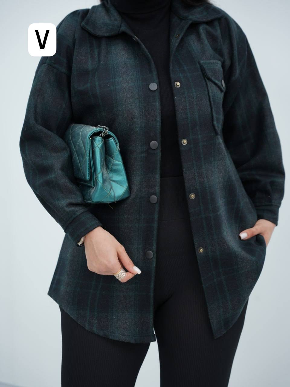 شکت چهارخونه تک جیب ساوانا کد6711