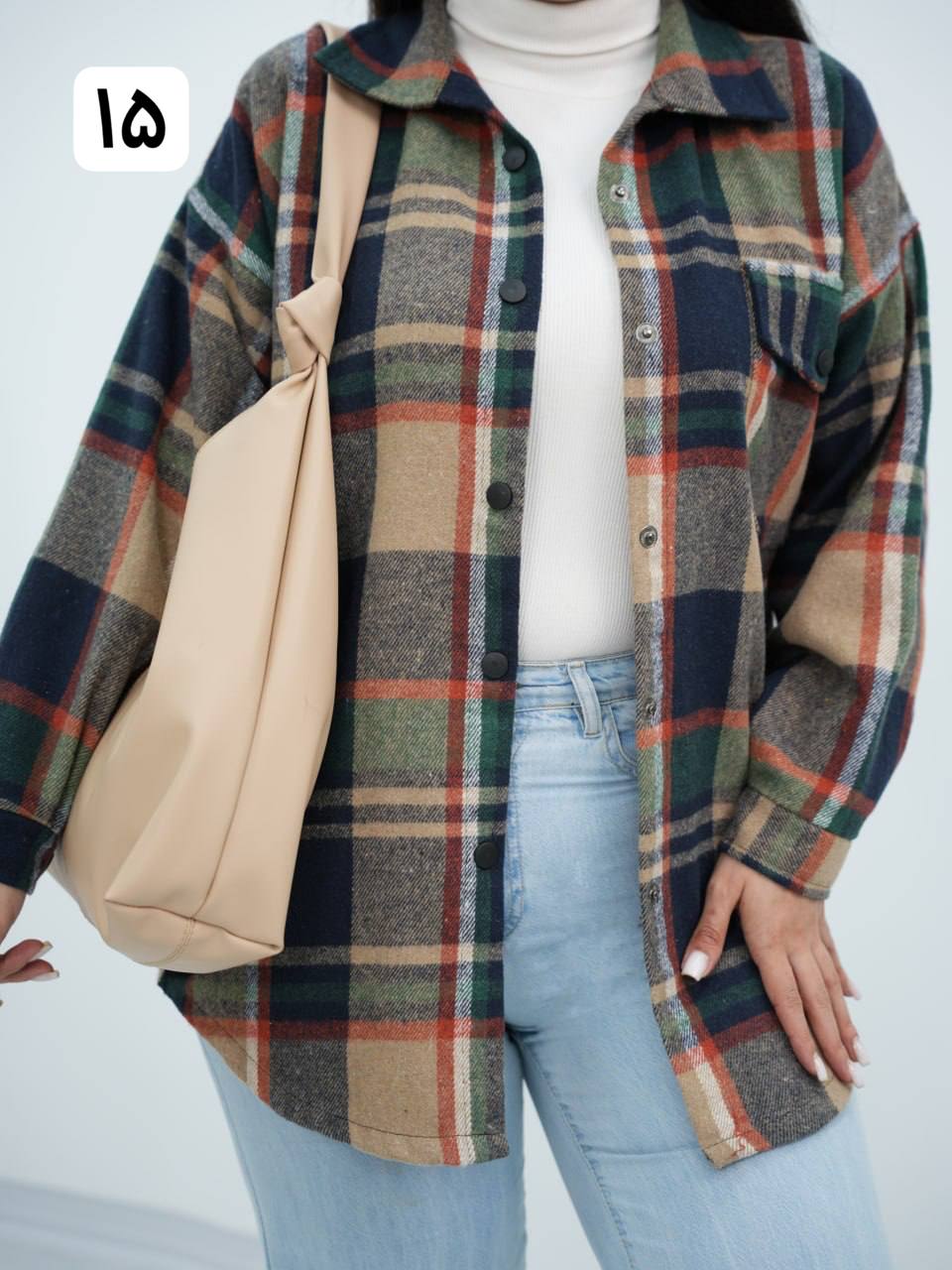 شکت چهارخونه تک جیب ساوانا کد6711