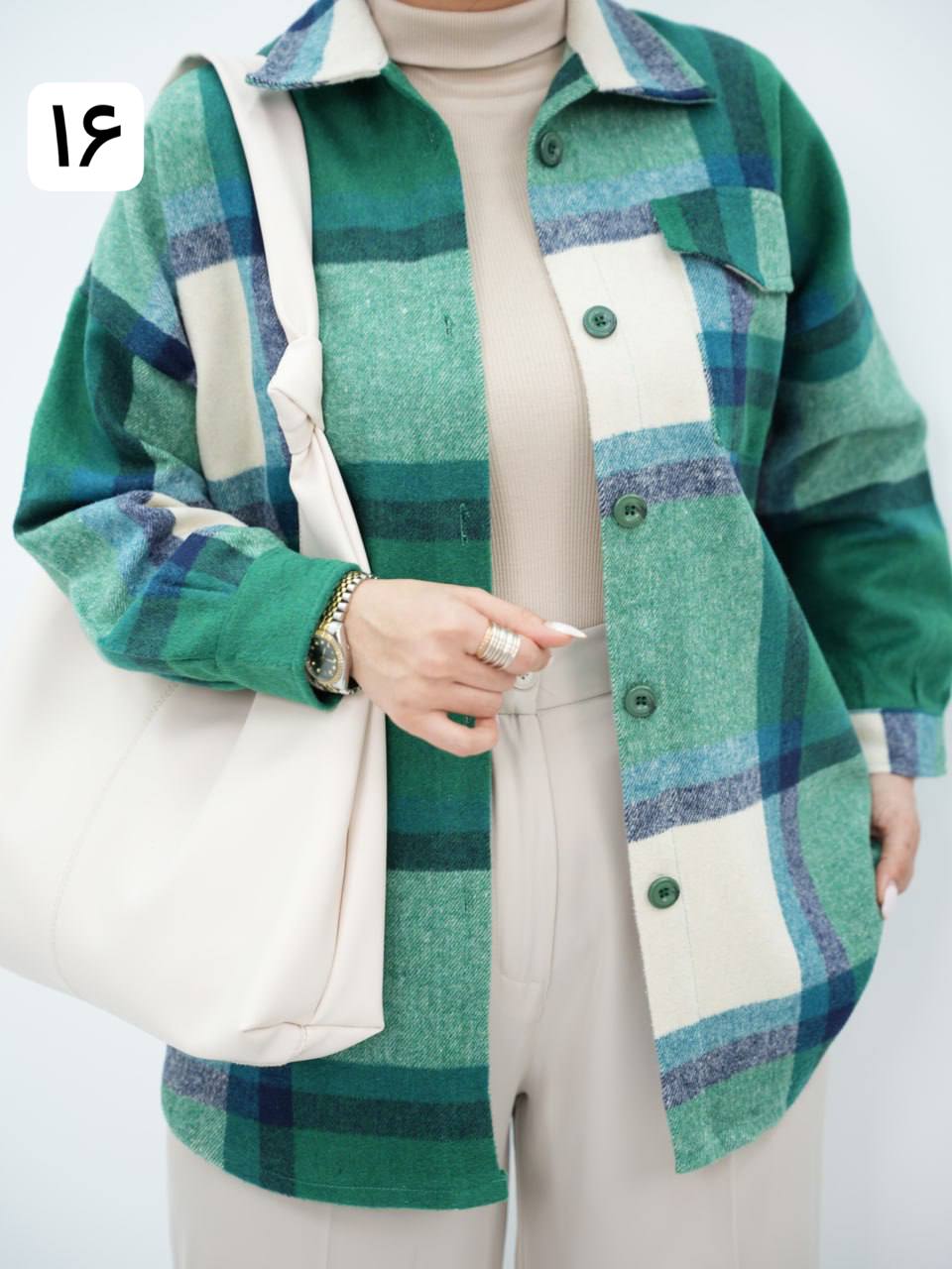 شکت چهارخونه تک جیب ساوانا کد6711