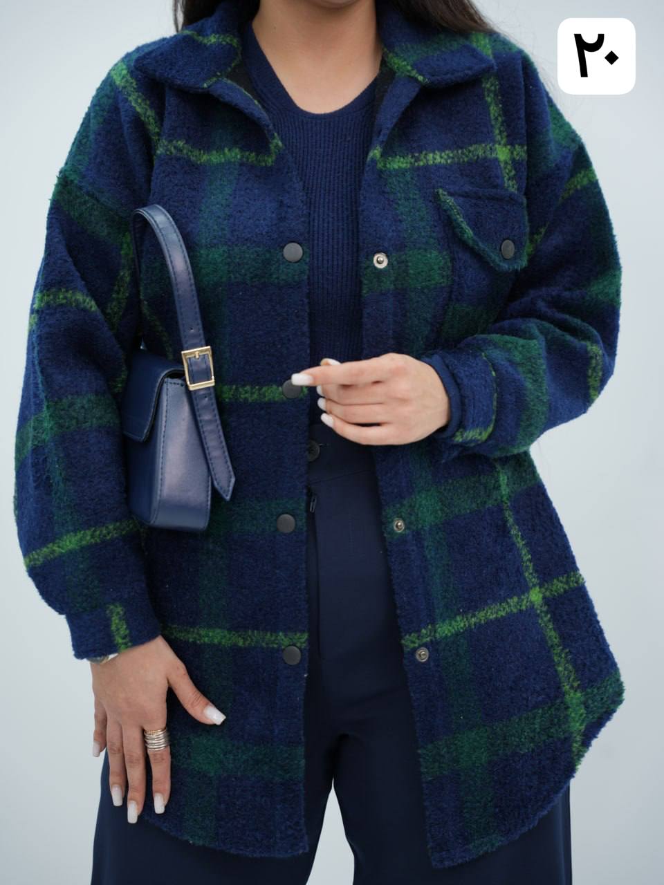 شکت چهارخونه تک جیب ساوانا کد6711