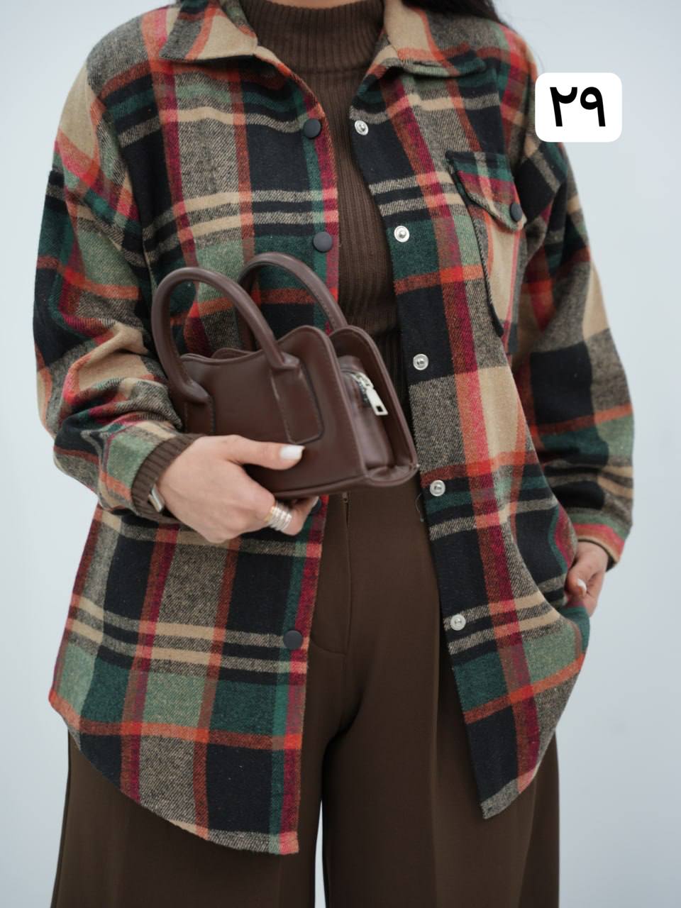 شکت چهارخونه تک جیب ساوانا کد6711