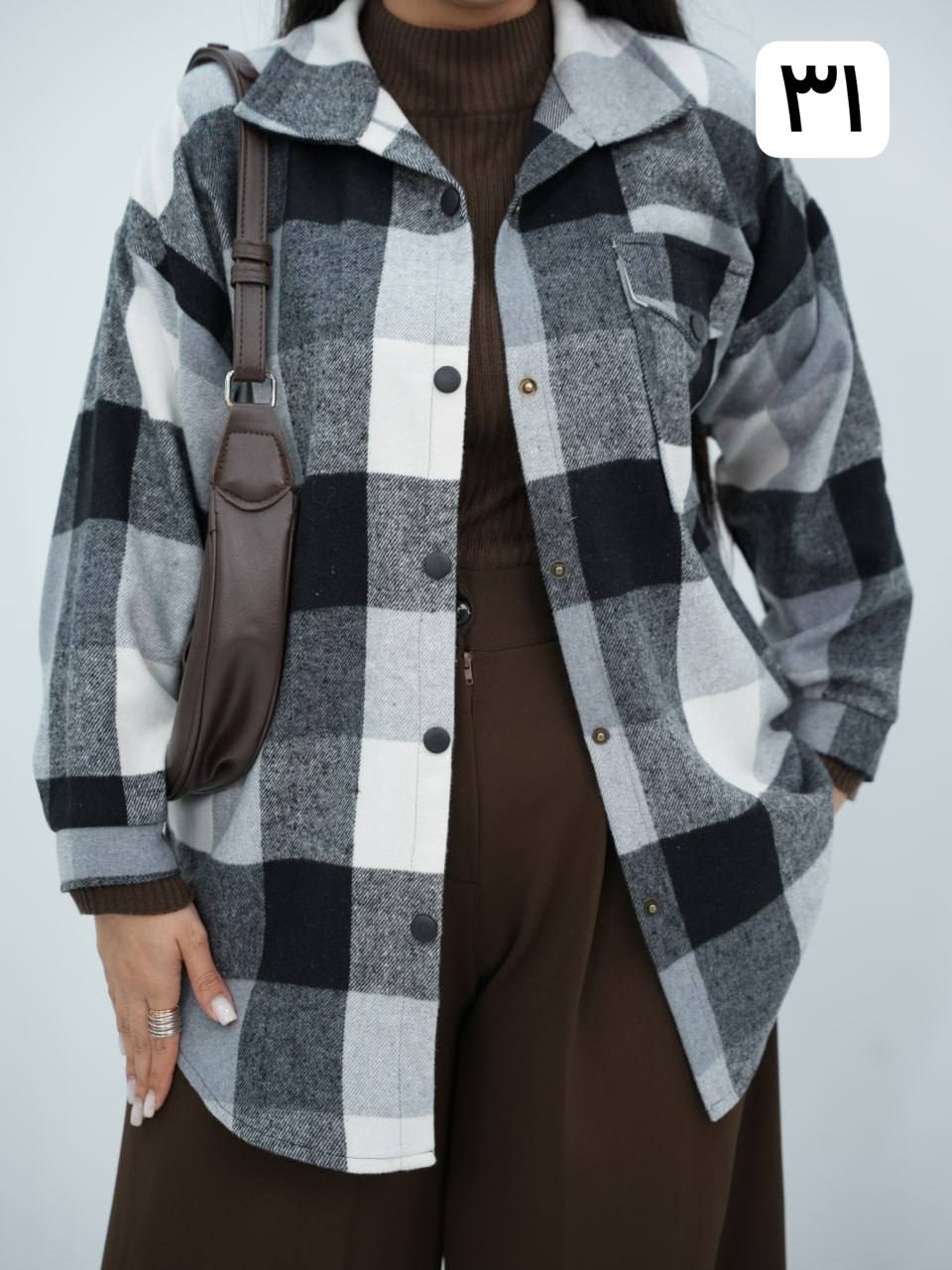 شکت چهارخونه تک جیب ساوانا کد6711