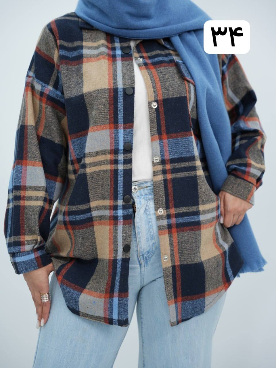 شکت چهارخونه تک جیب ساوانا کد6711