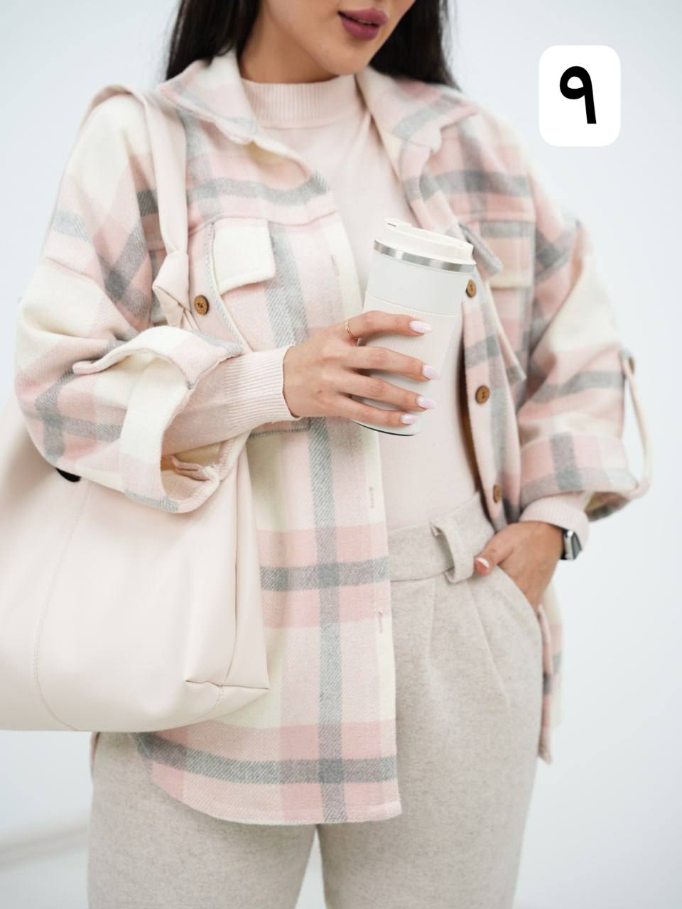 شکت چهارخونه جیب صلیبی تانسون کد6712