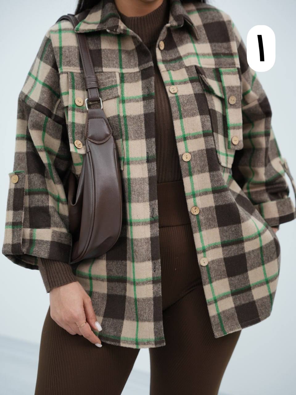 شکت چهارخونه جیب صلیبی تانسون کد6712