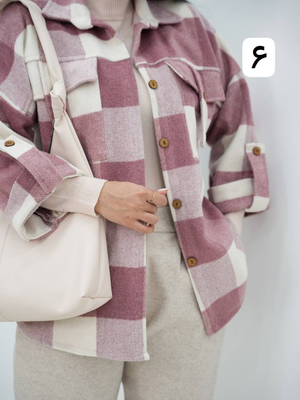 شکت چهارخونه جیب صلیبی تانسون کد6712