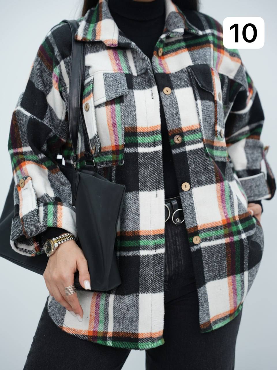 شکت چهارخونه جیب صلیبی تانسون کد6712