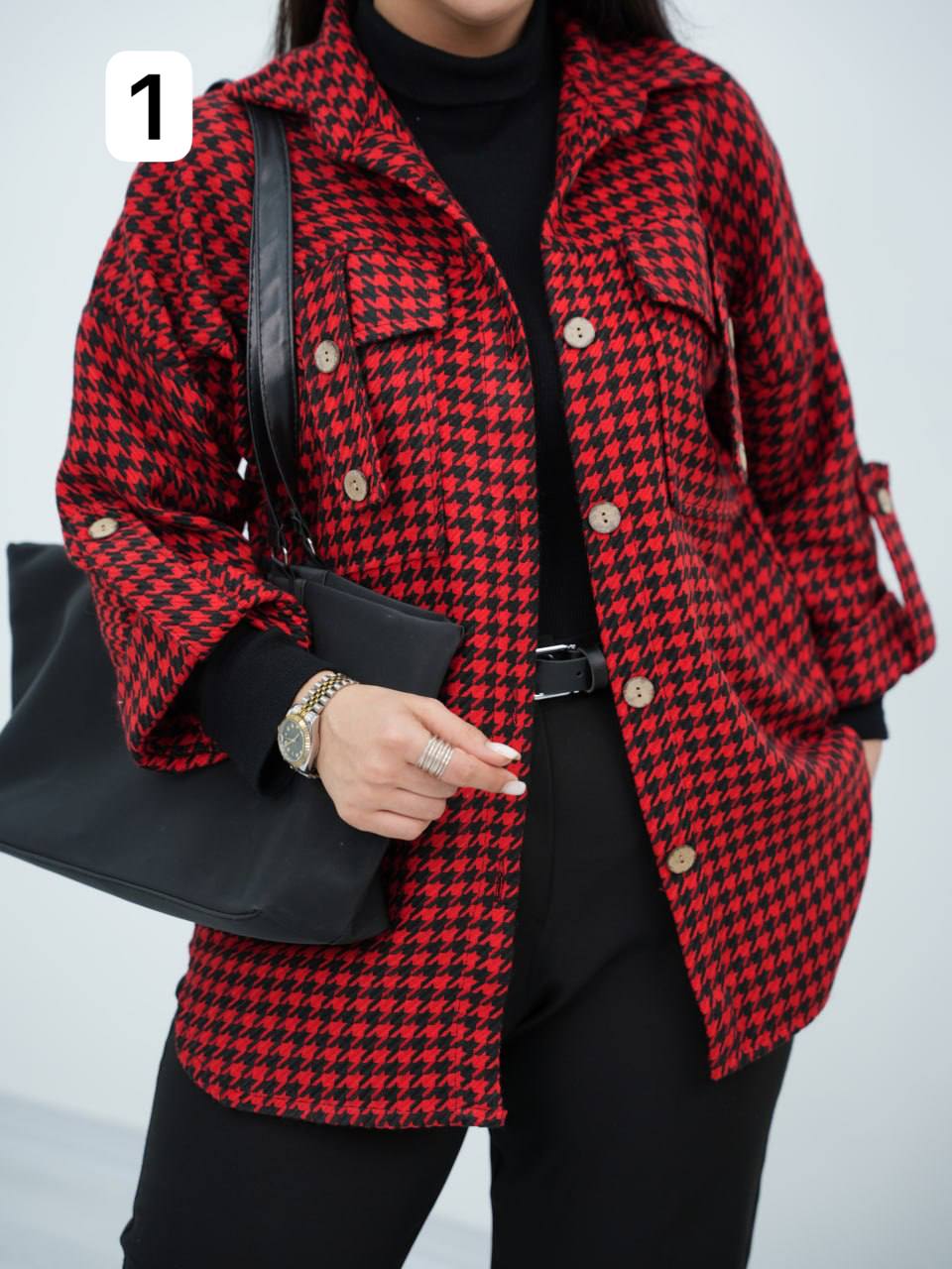 شومیز پیچازی جیب صلیبی تینا کد6714