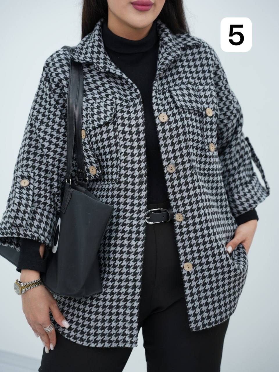 شومیز پیچازی جیب صلیبی تینا کد6714