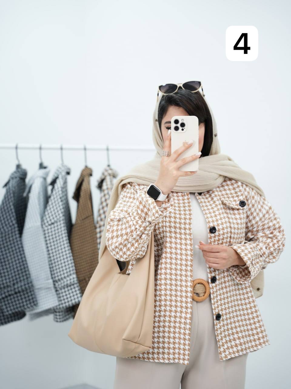 پیچاری دوجیب آستین پاگون ترنگ کد6716