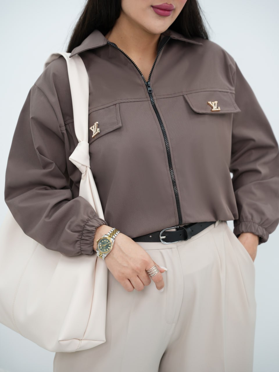 بامبر کتان سکگ دار LV قطره کد6730