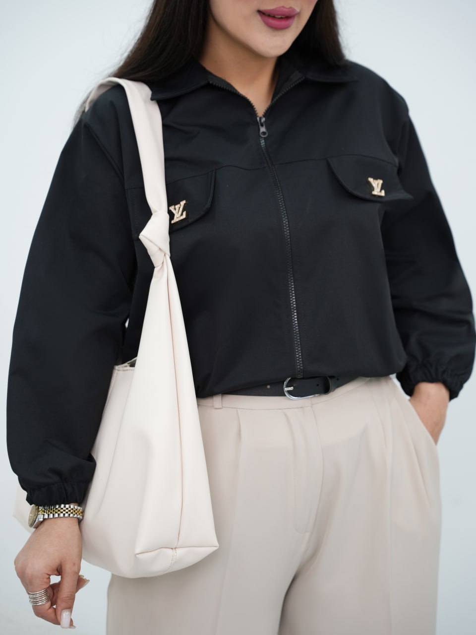 بامبر کتان سکگ دار LV قطره کد6730