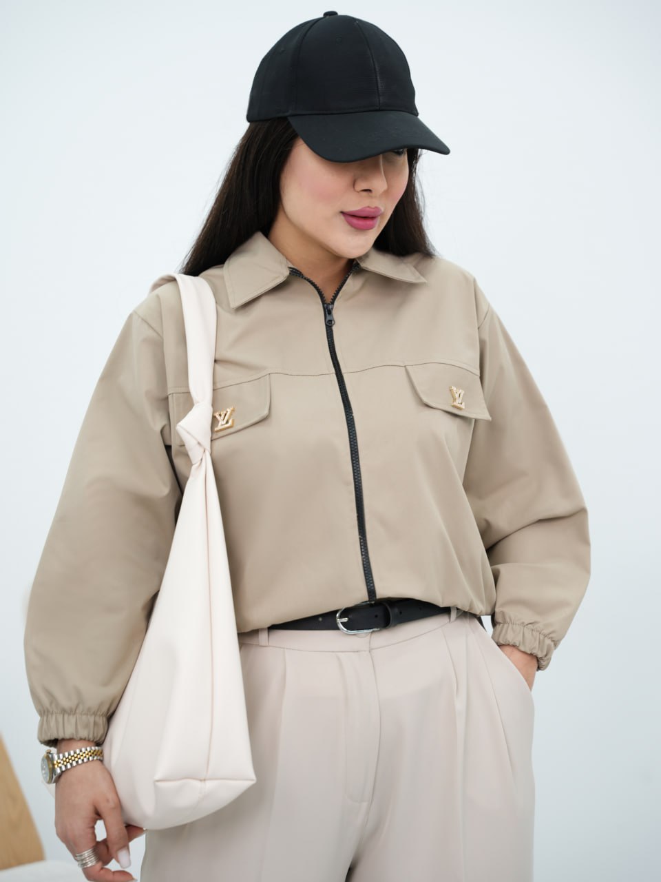 بامبر کتان سکگ دار LV قطره کد6730