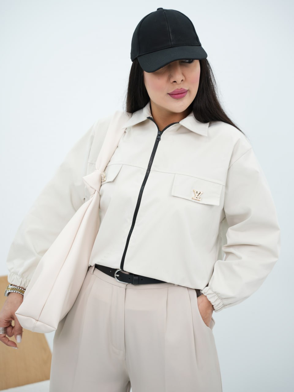 بامبر کتان سکگ دار LV قطره کد6730