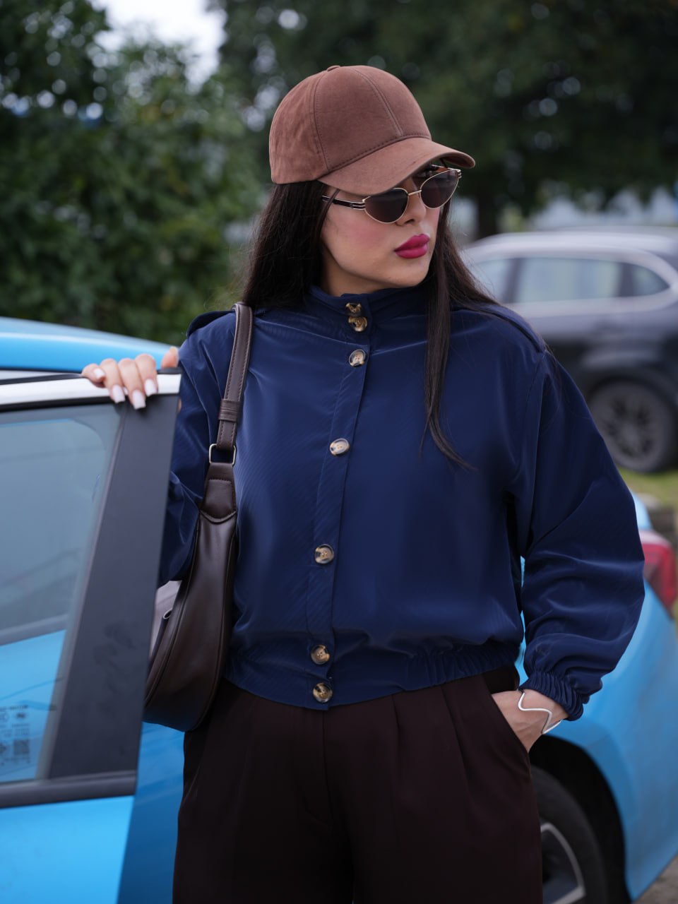 بامبر یقه ایستاده پایین کش قصیده کد6731