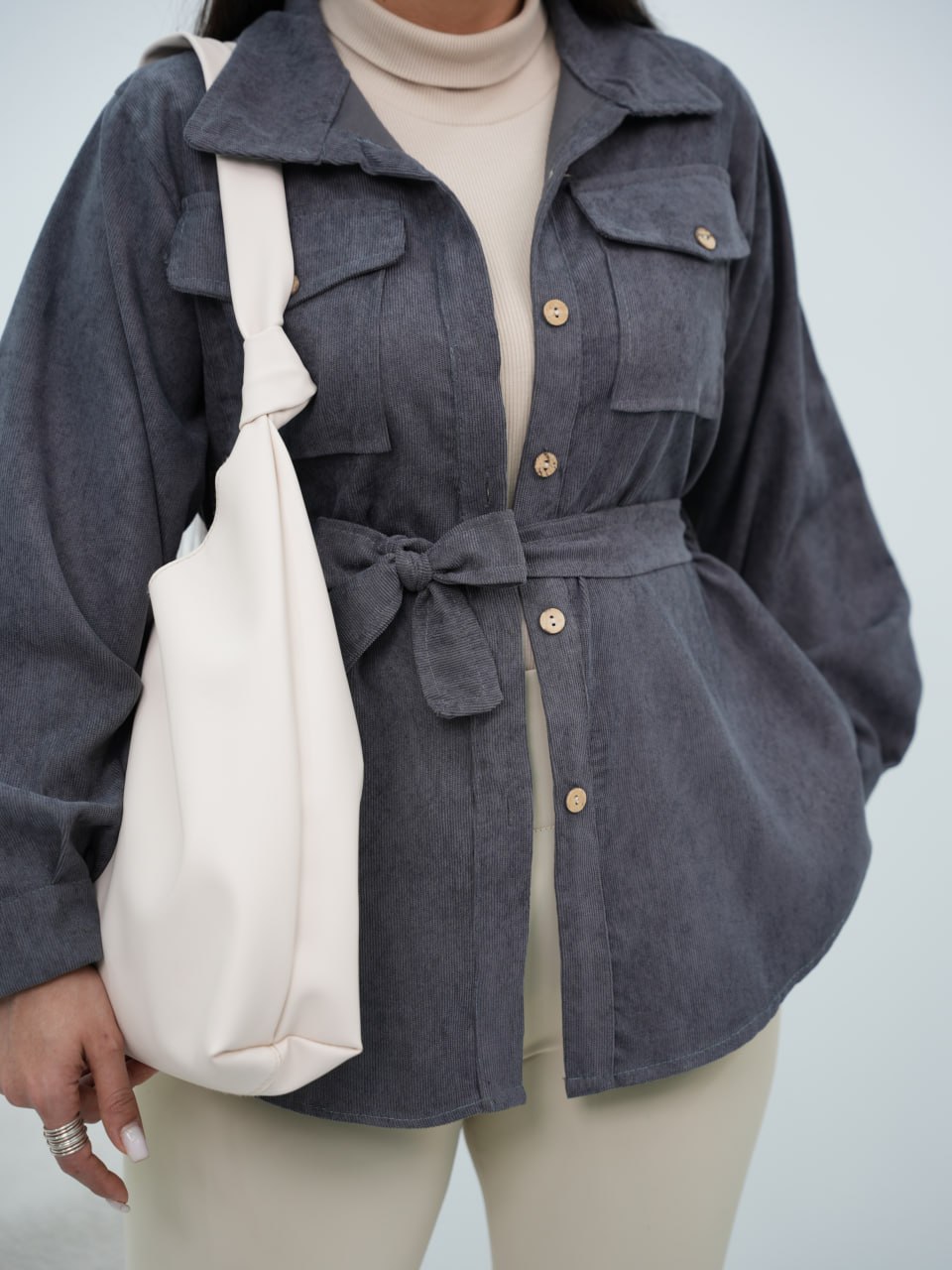 شومیز مخمل کبریتی کمردار لیلین کد6740