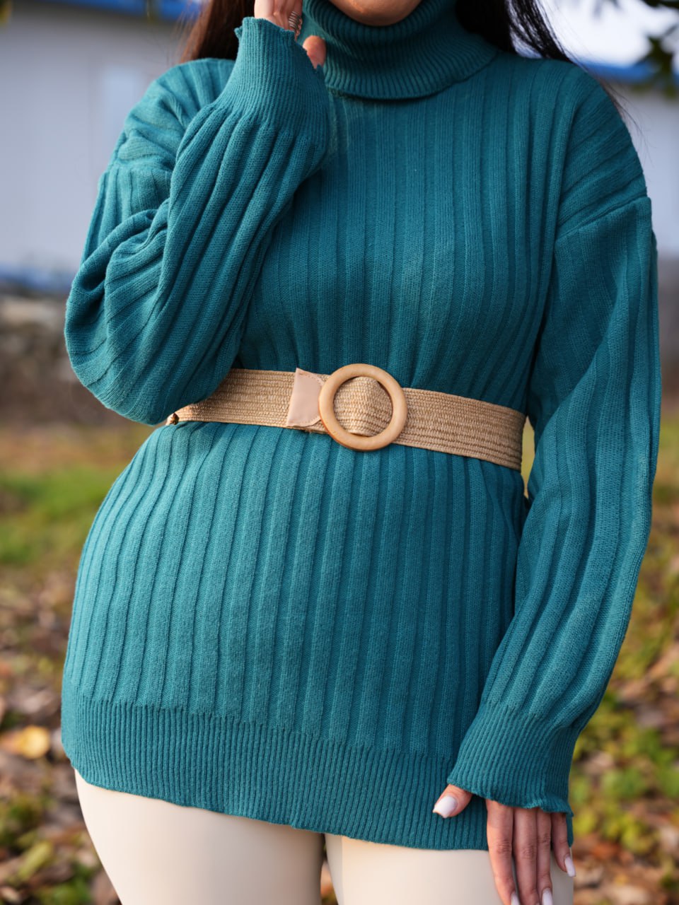 بافت یقه اسکی لاین دار برکه کد6741