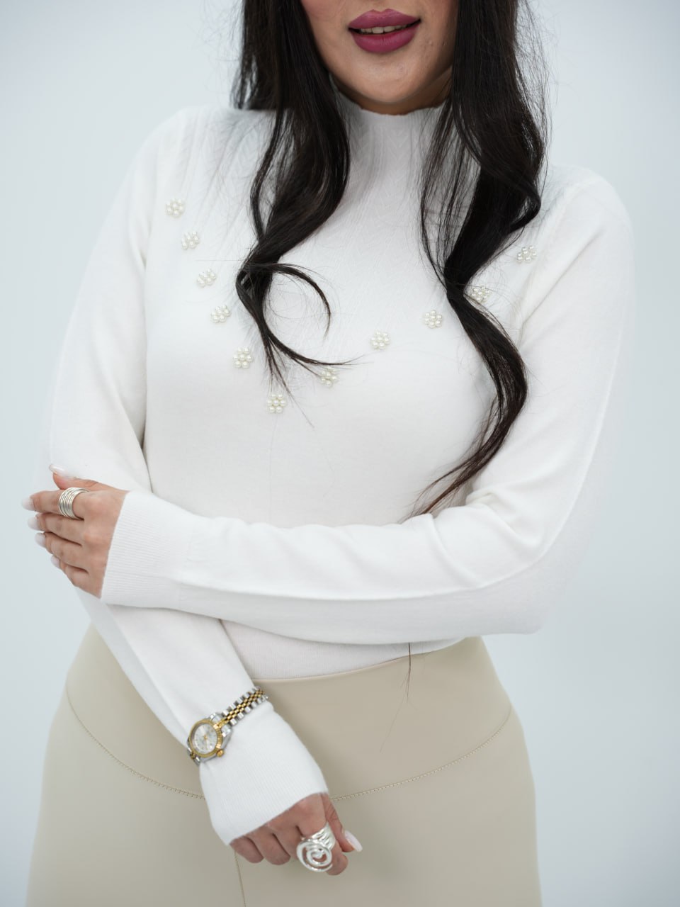 بافت گپ جلو مرواریدی دیارا کد6742