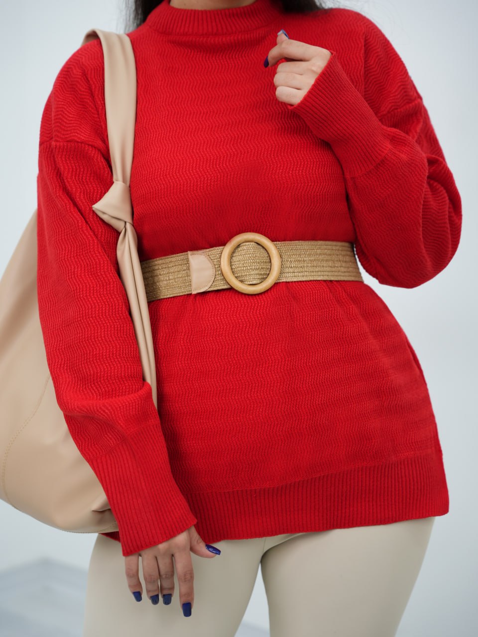 بلوز بافت طرح زیگزاکی مهین کد6745