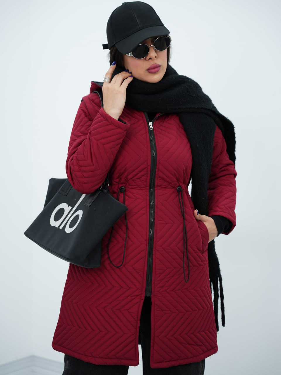 کاپشن پافرشو کمرگت توسکا کد6753