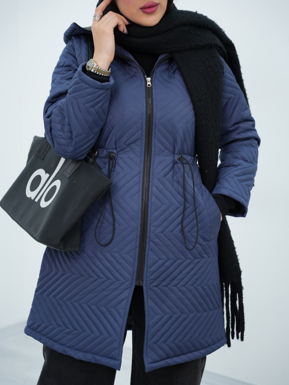 کاپشن پافرشو کمرگت توسکا کد6753