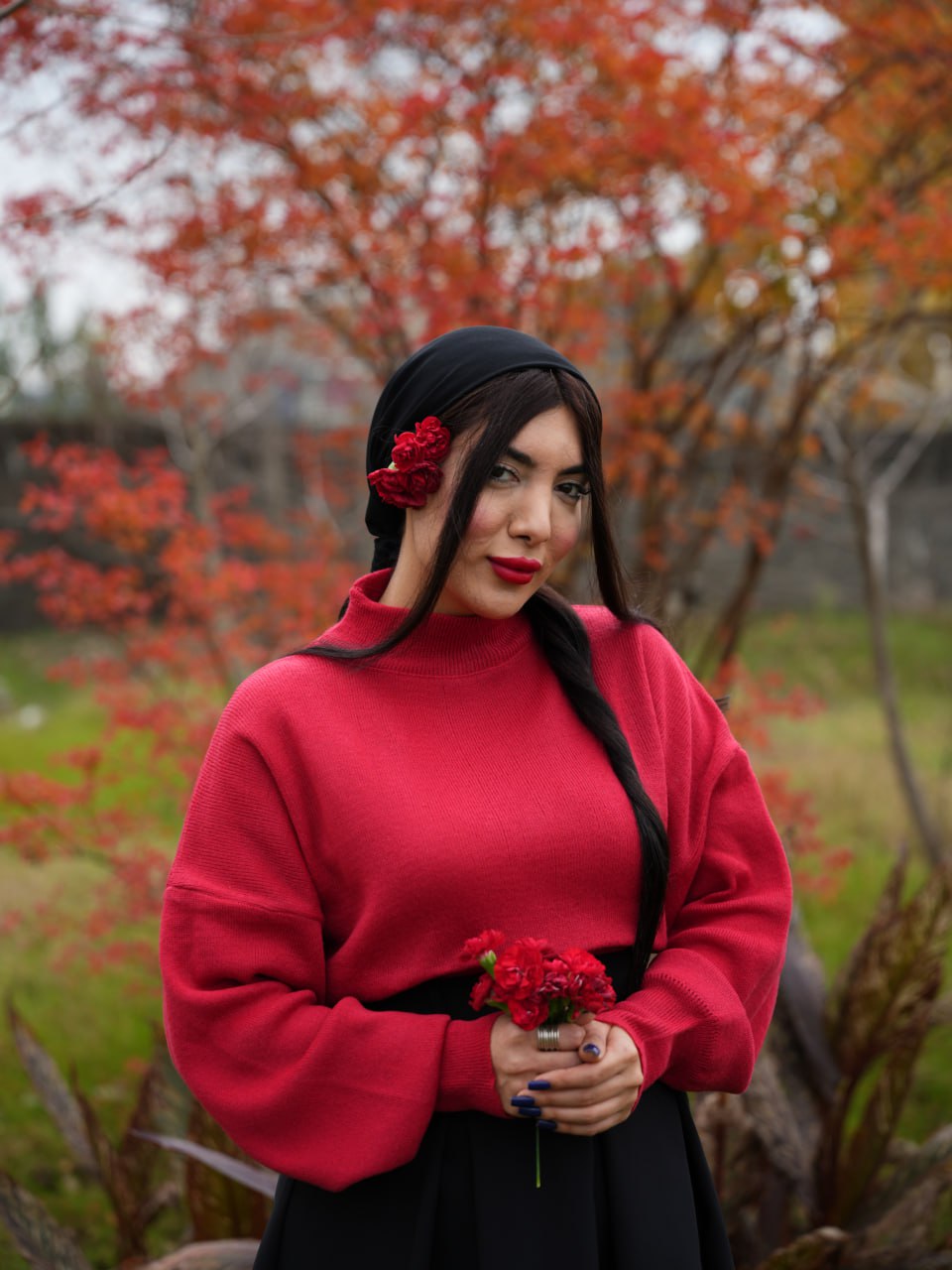 بلوز بافت یقه پنچ سانت چله کد6759