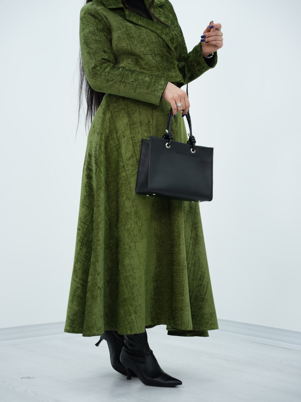 ست کت و دامن مخمل زُِِلفت کد 6760